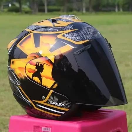 Demi-Casque de Moto pour Homme et Femme, Accessoire de Sécurité, Certifié ECE