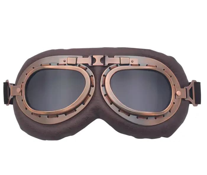 Lunettes de moto rétro vintage coupe-vent, lunettes de moto classiques vintage pour casque de moto H