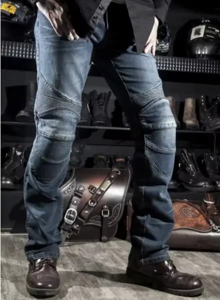 Komine-Jeans de moto pour hommes, jeans de moto pour hommes, équipement de protection, protège-genou