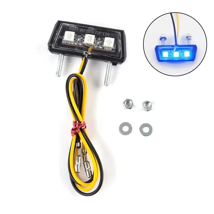 Lumière LED pour plaque d'immatriculation de moto, nouvelle, en promotion, 12V, étanche, accessoires