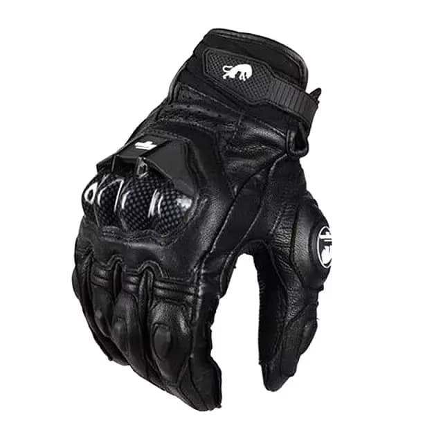 Furygan-Gants de moto AFS 6, fibre de carbone, cuir, tout-terrain, court, course, équitation, gants 