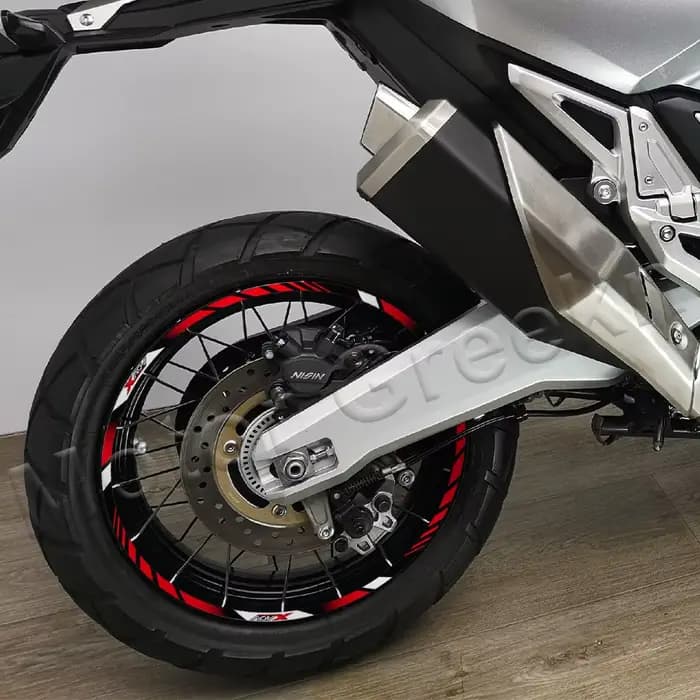 Autocollant de roue de moto 17 "15", autocollant de jante, bande à rayures, accessoires étanches pou