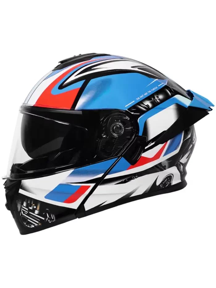 Casque de moto tout-terrain personnalisé avec double lentilles élégantes pour les deux genre, certif