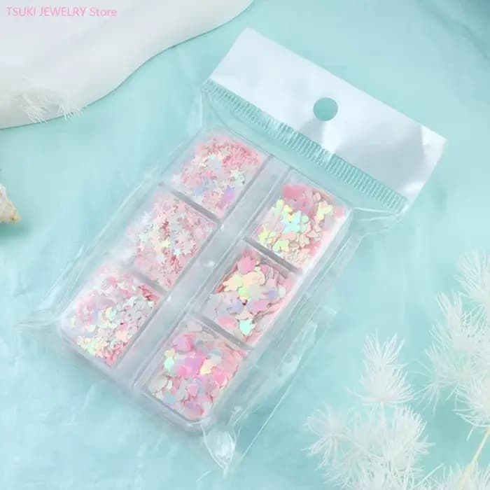 62KE – Paillettes étoiles pour ongles, accessoires pour ongles, Paillettes pour décoration des ongle