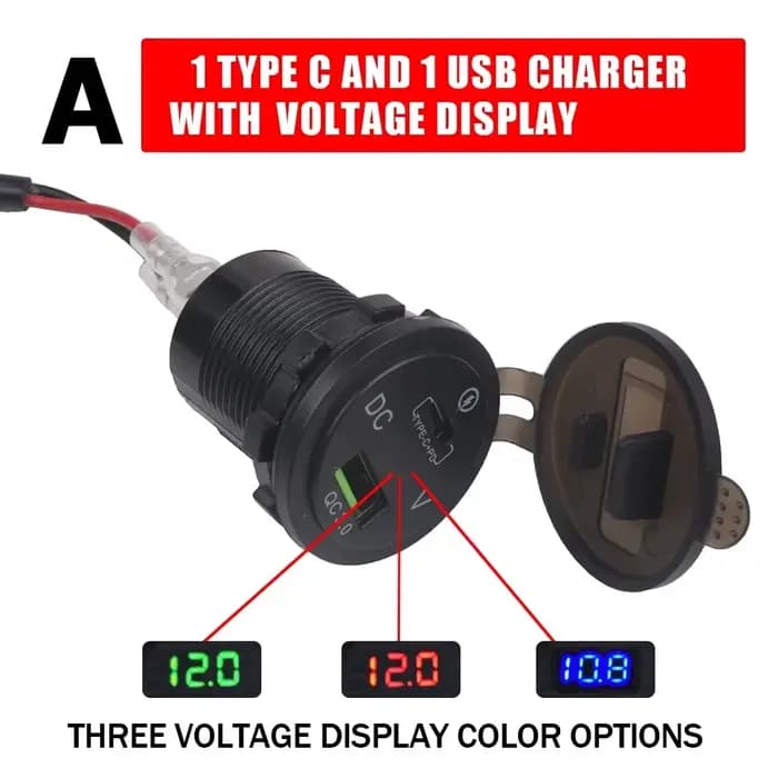 Chargeur rapide USB pour moto, accessoires de téléphone portable, prise adaptateur, citations, touri