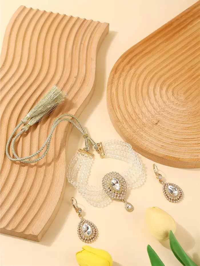 Ensemble de bijoux à la mode pour femmes marocaines – Accessoires traditionnels luxueux pour les fêt