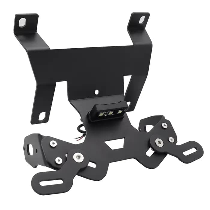 Cadre de support de plaque d'immatriculation avec lumière LED, accessoire de moto pour Honda CB125R 