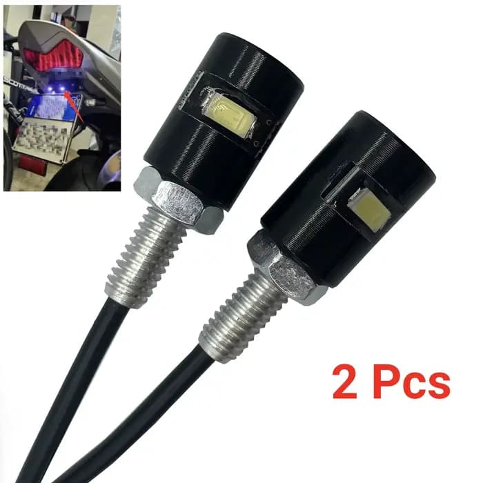 12V 5630 SMD LED voiture moto plaque d'immatriculation lumières lampe Auto queue avant vis boulon am