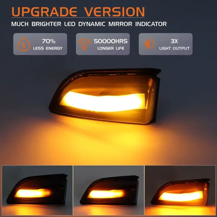 Enquêter de Position Latéral LED Clignotant ociamique, Indicateur pour Volvo XC60 2008 2009 2010 201