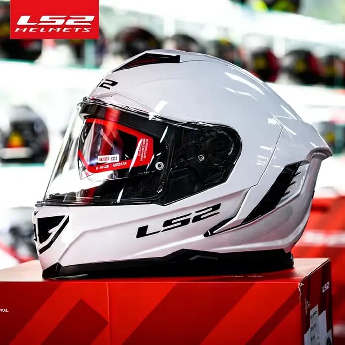 Casques de moto LS2 FF818, casque intégral à double visière, casque de course tout-terrain pour homm