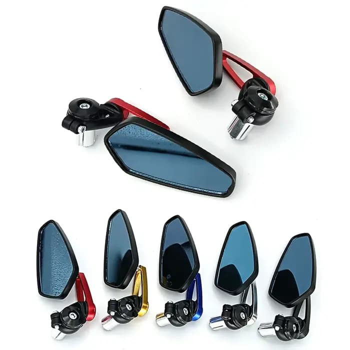 Rétroviseurs de moto CNC, verre transparent universel, extrémité de barre de scooter, rétroviseur de