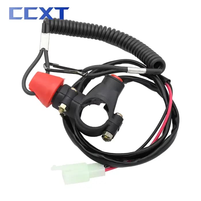 Joli à bouton-poussoir universel pour moto, lanière TWindsor pour bateau, arrêt d'urgence du moteur,