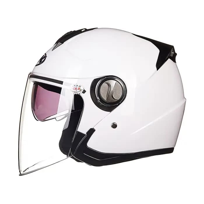 Casque demi-coque toutes saisons AK (Aikai) 720 à double lentille, casque de sécurité moto unisexe a