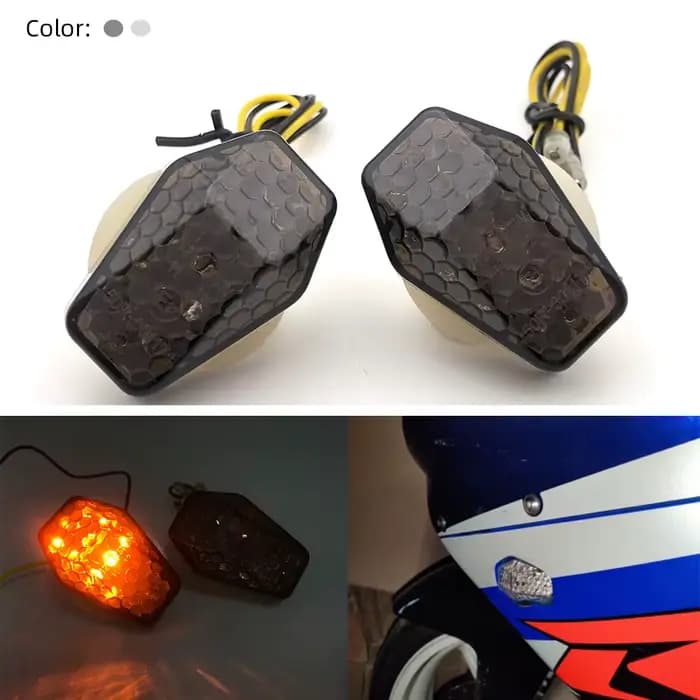 REALZION moto LED encastré clignotant indicateurs clignotant clignotant pour Suzuki GSXR 600 750 100