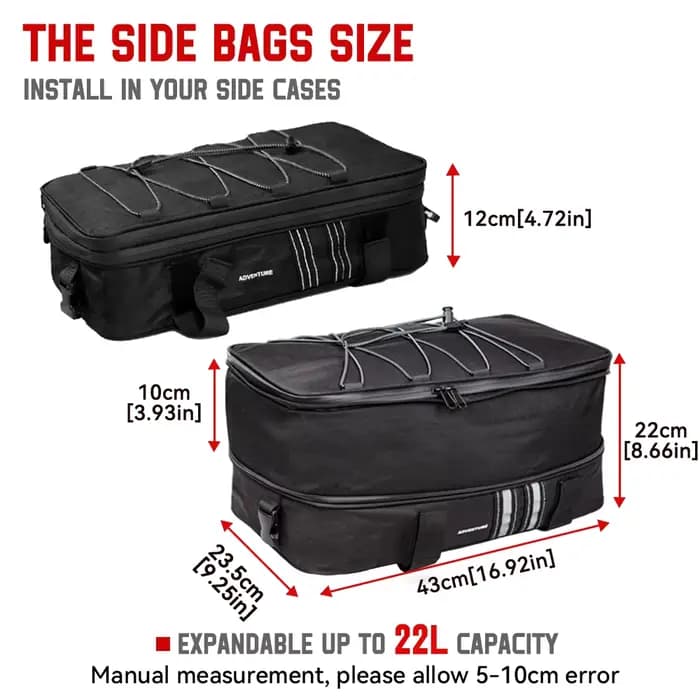 Nouveau sac étanche boîte supérieure sacoches sac étui sacs à bagages pour BMW R 1200 1250 GS LC Adv