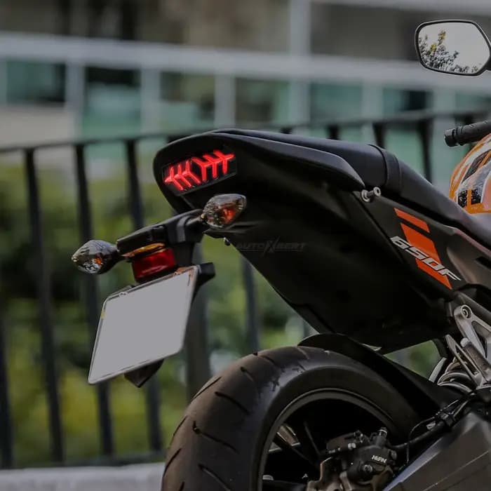 Feu stop arrière LED fumé, clignotant séquentiel intégré pour Honda GROM MSX125 CB650F CB650F CTXN70
