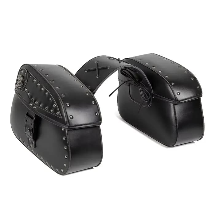 Sac latéral de moto rétro universel, sac suspendu Vintage Punk pour moto, sacoches de lancement en c
