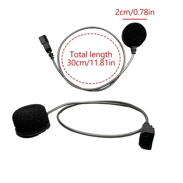 Interphone Bluetooth pour casque de moto Cardo Freecom/Spirit, Microphone à fil souple, Microphone à