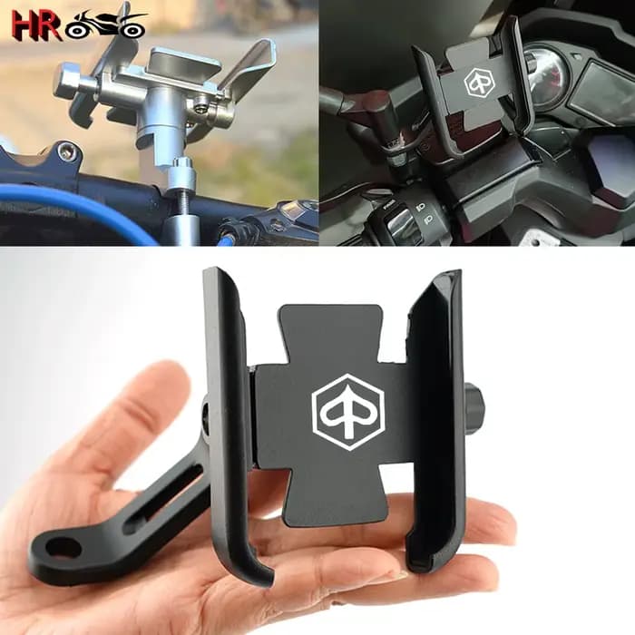 Support de guidon GPS pour téléphone portable, pour VESPA Piaggio GTS GTV LX LXV LT PX PRIMAVERA 50 