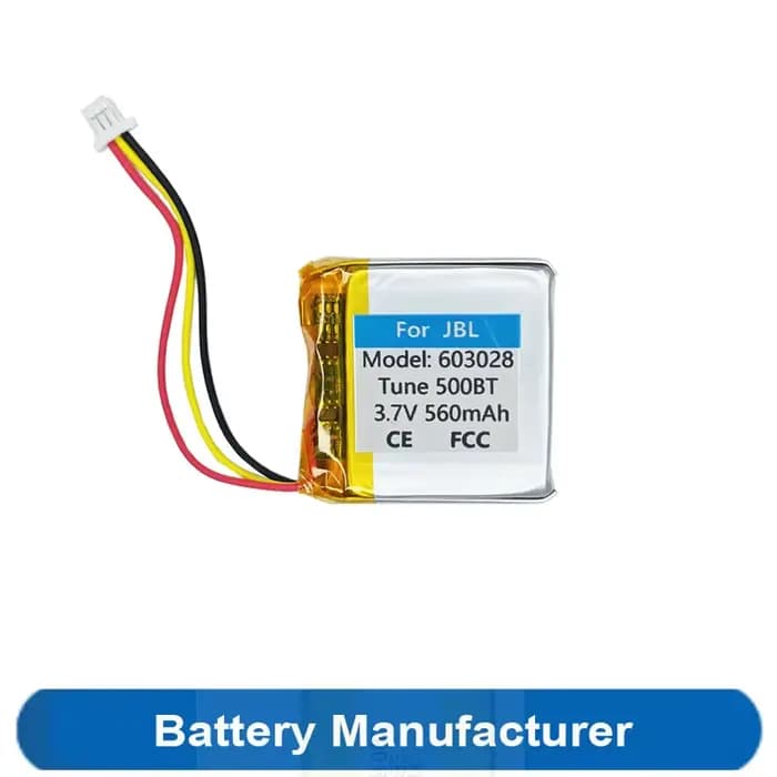 Batterie 560mAh 603028 améliorée pour casque de jeu JBL Tune 500BT 510BT
