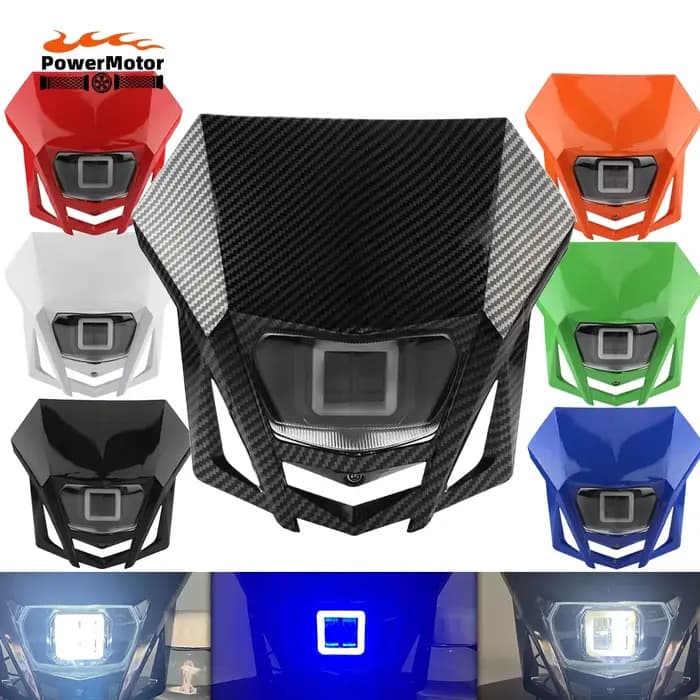 Phare LED pour motos de Motocross, pour KTM, Yamaha, Kawasaki, Suzuki, Honda, KLX, CRF WR YZ 250, ca