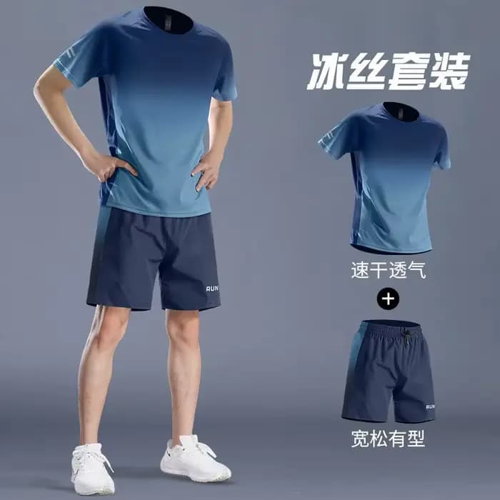 Combinaisons de sport pour hommes, nouveaux vêtements à séchage rapide, T-shirt de Fitness d'été, sh
