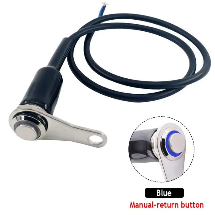 Interrupteur LED pour moto à Double tête en acier inoxydable, guidon marche-arrêt, montage réglable,