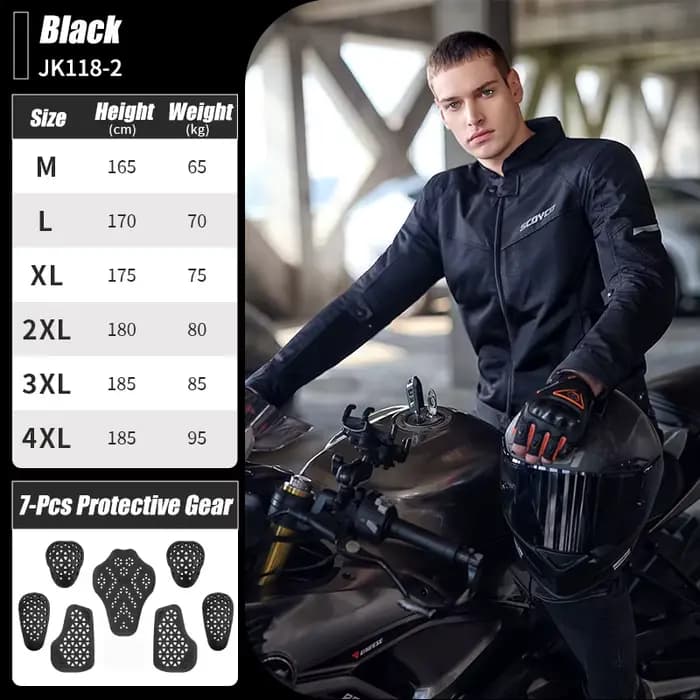 Veste de moto SCOYCO, veste de moto en maille respirante pour l'été, veste de moto pour homme, CE an