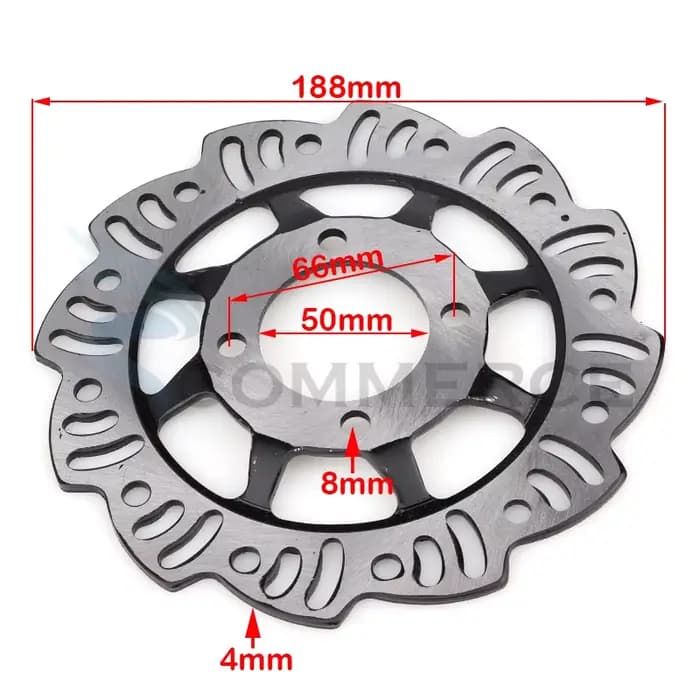Kit de frein à disque hydraulique avant/arrière de moto, pour la plupart des motos 50cc-125cc, Pit D