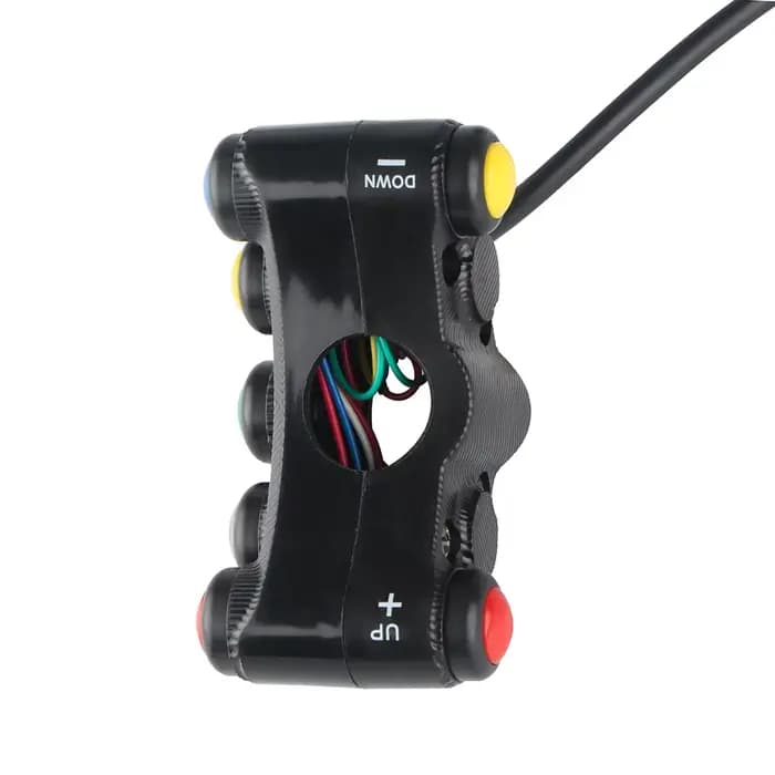 Commutateurs ON OFF pour moto, 7/8 ", 22mm, guidon, lumière de sauna, clignotant, antibrouillards, k