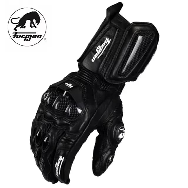 Furygan AFS10 gants de course de moto en cuir de fibre de carbone gants de protection en cuir de cou