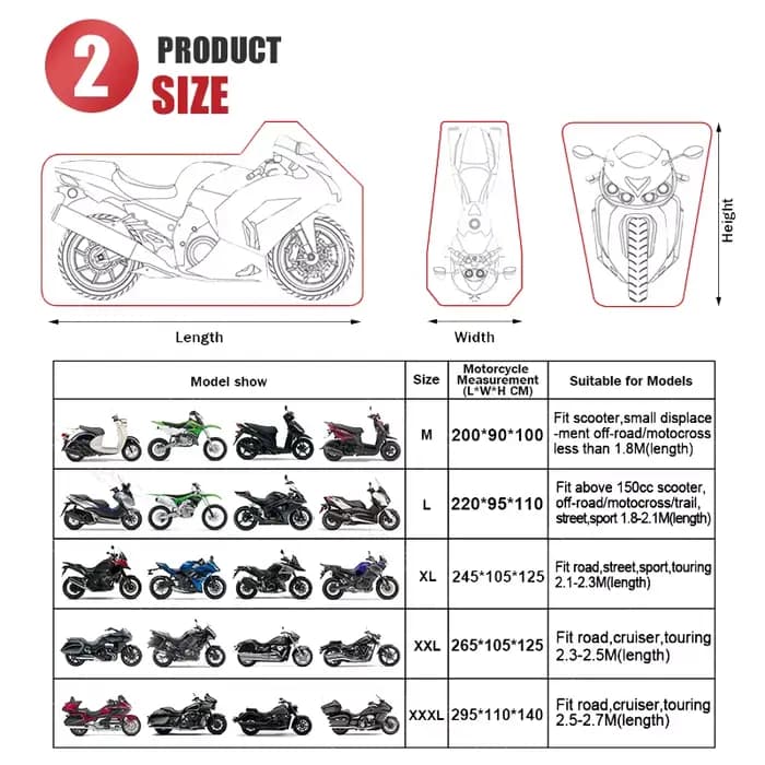 Housse de protection imperméable pour accessoires de Moto, imperméable, anti-pluie, pour Scooter, vé