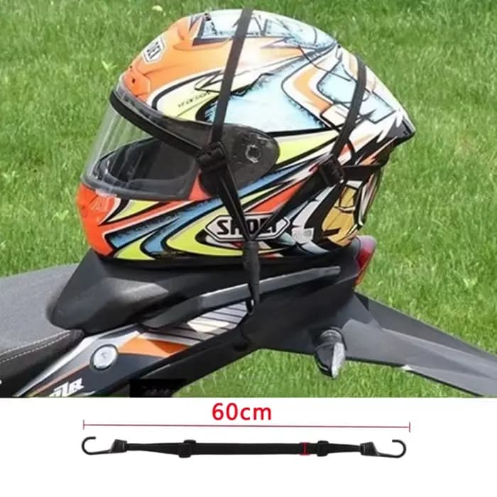 Valise élastique avec crochet de sécurité pour vélo et moto, casque polyvalent, maille, transport d'