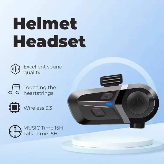 BT 5.3 Moto casque casque lumière sans fil casque mains libres appel téléphone Moto étanche écouteur