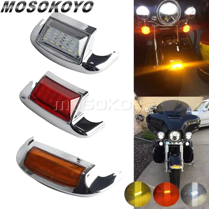 Feu de conduite avant et arrière pour Harley Heritage Softail Road King Electra Glide, feu de stop à
