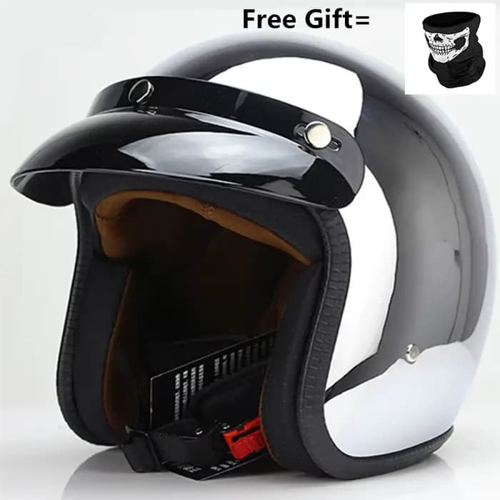 Casque de course de Motocross professionnel, miroir chromé argenté, couvre-chef de moto tout-terrain
