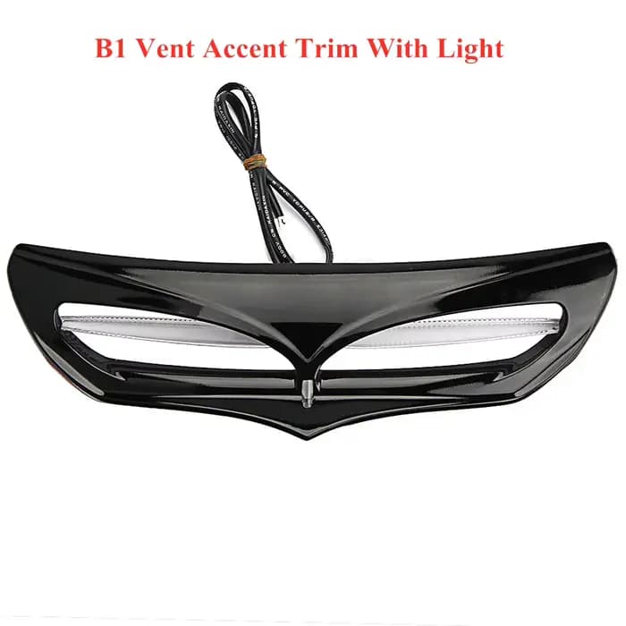 Accessoire de moto en plastique ABS, couvercle décoratif de ventilation de carénage avant pour Harle
