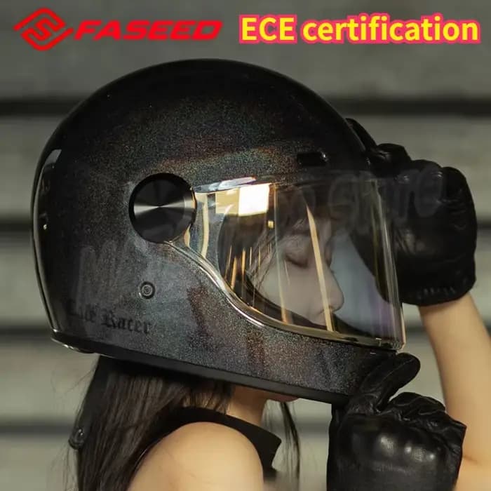 CASED FASEED casque De Moto Moto rétro casque hommes Moto équitation Motocross casques intégraux Cap