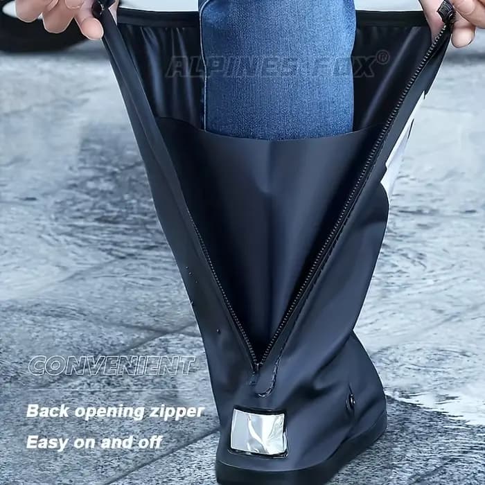 Bottes de pluie à Tube haut pour moto, imperméables, réfléchissantes, antidérapantes, accessoires de
