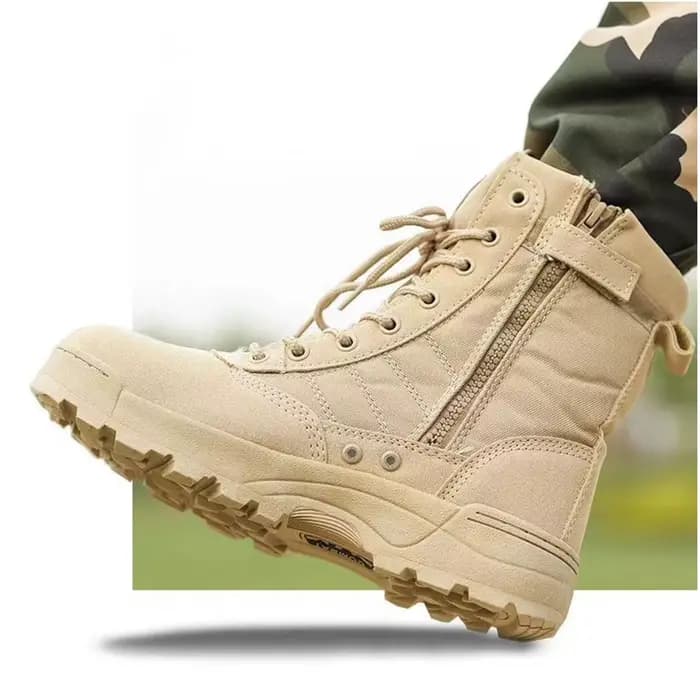 Bottes tactiques haute performance pour hommes, bottes de randonnée en plein air imperméables noires