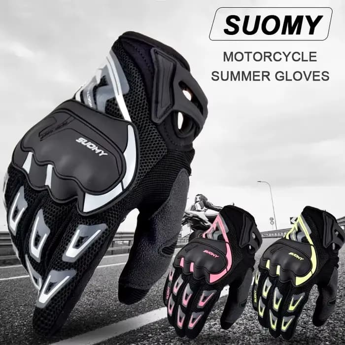 Suomy gants de Moto été maille respirant gants de Moto hommes femmes écran tactile gants de Motocros