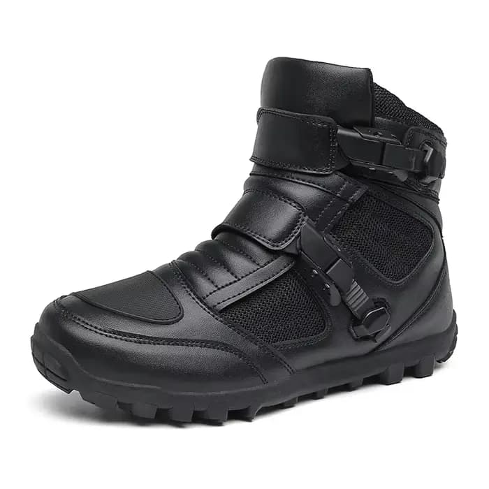 Bottes de motard durables Topfight pour hommes, chaussures montantes de course de moto taille 46 ave
