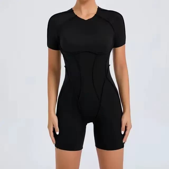 Combinaison de yoga et de fitness d'été pour femme, une pièce rembourrée, sexy, tenue de sport, vête