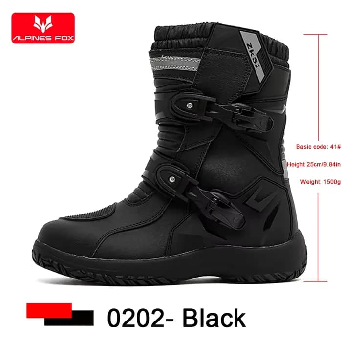 Bottes de protection de moto Vintage pour hommes, chaussures de motocycliste Enduro imperméables en 