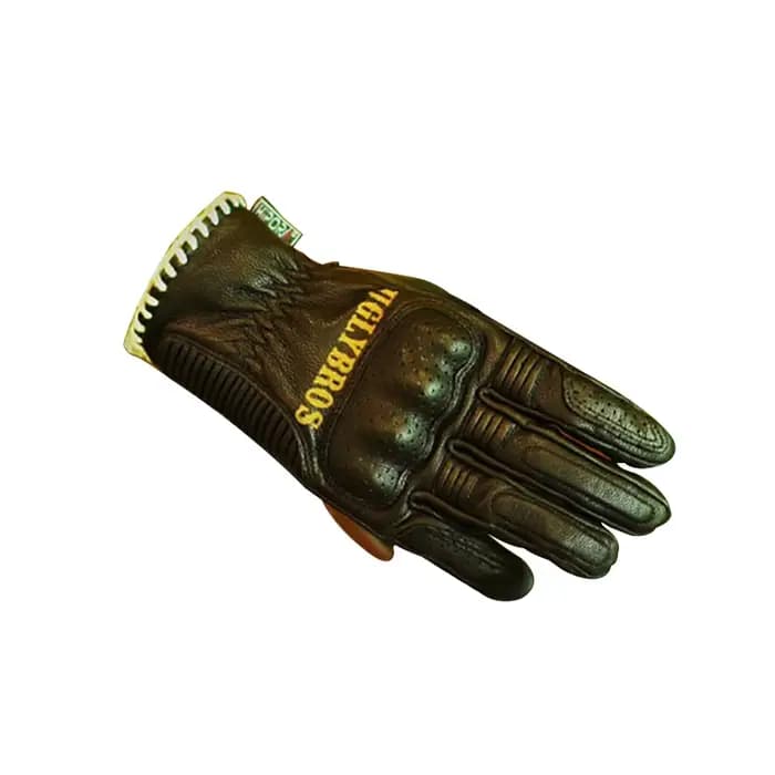 UGLYBROS gants de Moto en cuir d'hiver gants d'équitation de Moto rétro écran tactile thermique en p
