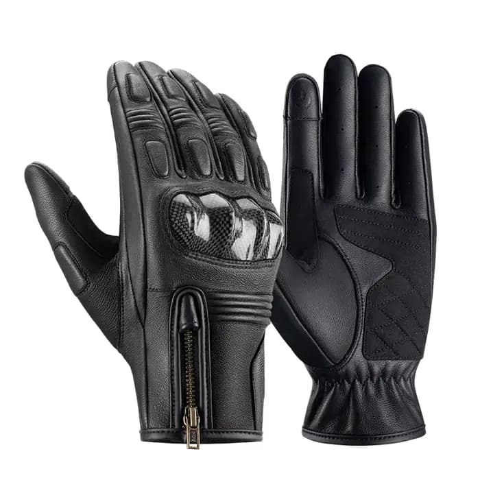 ROCKBROS-Gants de course à doigts complets, Gants de moto, Écran tactile, Protection sportive en ple