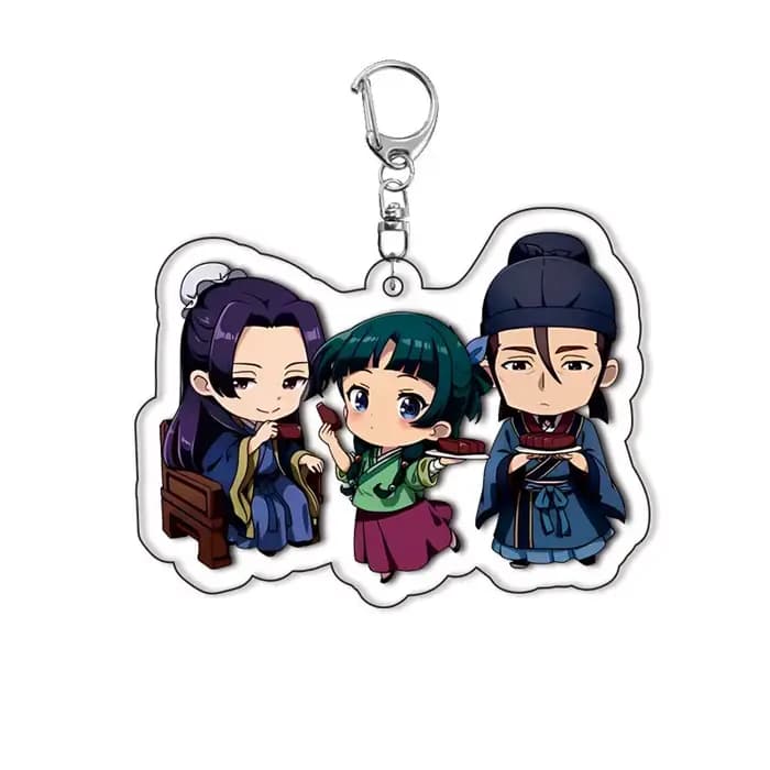 Porte-clés en acrylique avec personnage Kawaii The Apothecary Diaries, accessoires de dessin animé, 