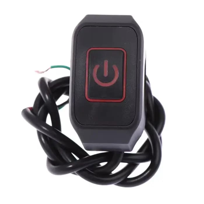 Bouton étanche pour interrupteur modifié pour moto, avec lumière LED, klaxon de phare, bouton marche