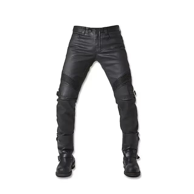 Pantalon de moto avec revêtement ciré à l'huile coupe-vent, jean vintage pour moto Rbike