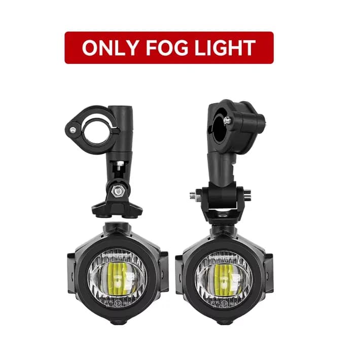 Feux antibrouillard pour motos, projecteurs auxiliaires LED, phares supplémentaires, feux de circula
